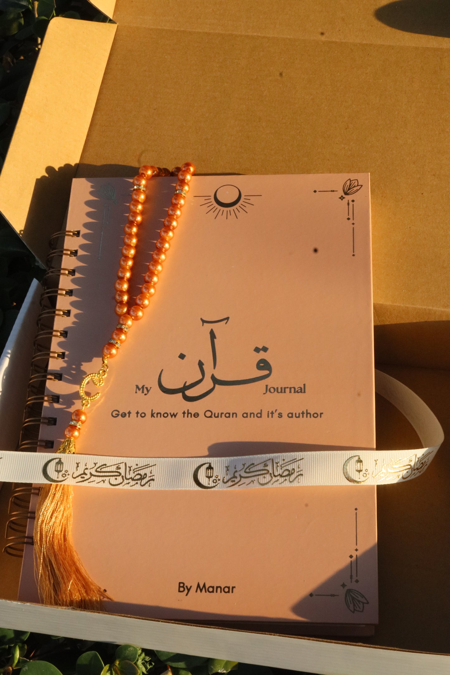 My Quran Journal with beads tasbeeh